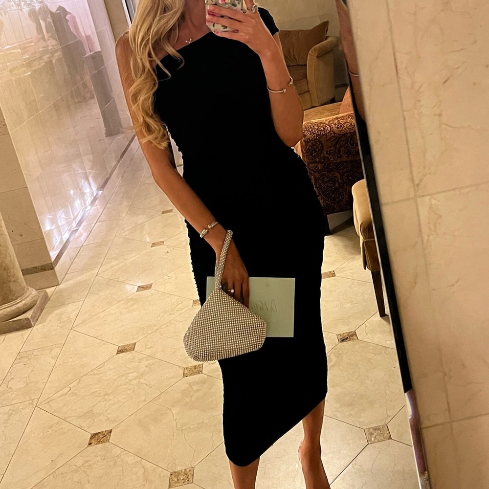 Navy Blue MIDI Dress